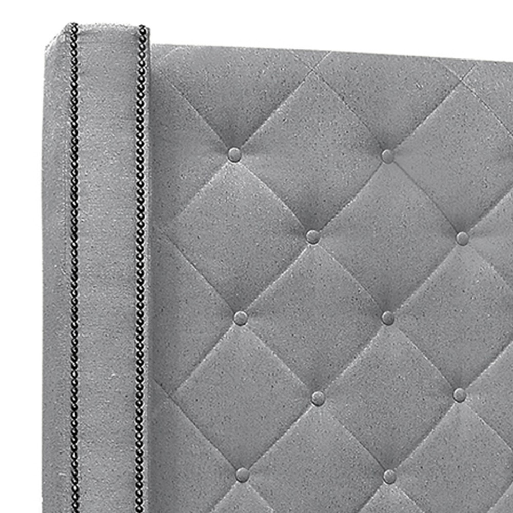 Cabeceira Casal Cama Box 140cm Louise S06 Linho Cinza - Mpozenato