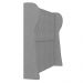 Cabeceira Casal Cama Box 140cm Malva Z04 Veludo Cinza - Mpozenato