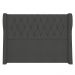 Cabeceira Casal Cama Box 140cm Malva Z04 Veludo Grafite - Mpozenato