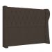 Cabeceira Casal Cama Box 140cm Malva Z04 Veludo Marrom - Mpozenato
