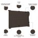 Cabeceira Casal Cama Box 140cm Malva Z04 Veludo Marrom - Mpozenato