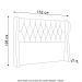 Cabeceira Casal Cama Box 140cm Malva Z04 Veludo Marrom - Mpozenato