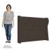 Cabeceira Casal Cama Box 140cm Malva Z04 Veludo Marrom - Mpozenato