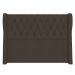 Cabeceira Casal Cama Box 140cm Malva Z04 Veludo Marrom - Mpozenato