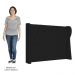 Cabeceira Casal Cama Box 140cm Malva Z04 Veludo Preto - Mpozenato
