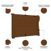 Cabeceira Casal Cama Box 140cm Malva Z04 Veludo Terracota - Mpozenato