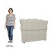 Cabeceira Casal Cama Box 140cm Oregon Z04 Boucle Bege - Mpozenato