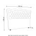 Cabeceira Casal Cama Box 140cm Oregon Z04 Boucle Capuccino - Mpozenato