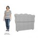 Cabeceira Casal Cama Box 140cm Oregon Z04 Boucle Cinza - Mpozenato