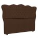 Cabeceira Casal Cama Box 140cm Oregon Z04 Boucle Marrom - Mpozenato