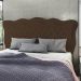 Cabeceira Casal Cama Box 140cm Oregon Z04 Boucle Marrom - Mpozenato