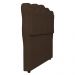 Cabeceira Casal Cama Box 140cm Oregon Z04 Boucle Marrom - Mpozenato