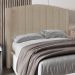 Cabeceira Casal King Cama Box 195cm Glenda Z04 Boucle Capuccino - Mpozenato