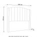 Cabeceira Casal King Cama Box 195cm Glenda Z04 Boucle Capuccino - Mpozenato
