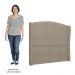 Cabeceira Casal King Cama Box 195cm Glenda Z04 Boucle Capuccino - Mpozenato