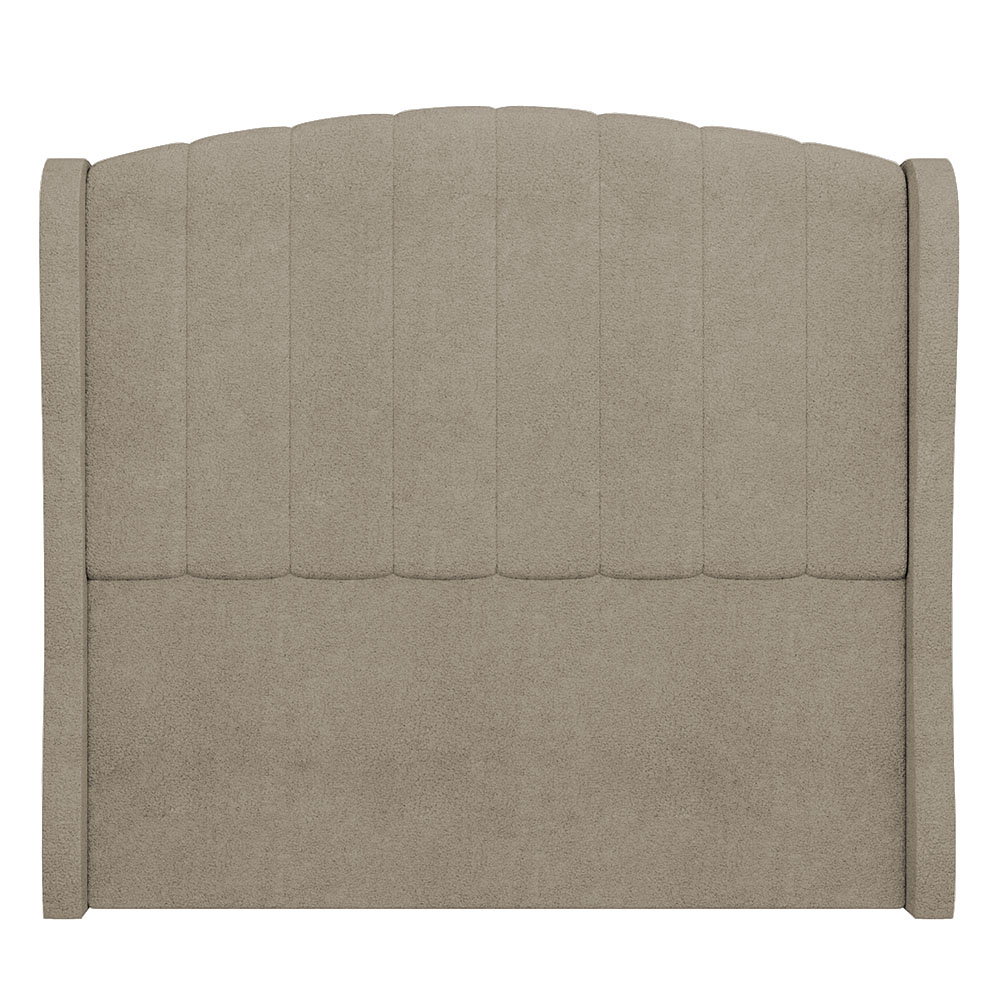 Cabeceira Casal King Cama Box 195cm Glenda Z04 Boucle Capuccino - Mpozenato