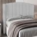 Cabeceira Casal King Cama Box 195cm Glenda Z04 Boucle Cinza - Mpozenato
