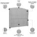 Cabeceira Casal King Cama Box 195cm Glenda Z04 Boucle Cinza - Mpozenato