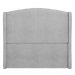 Cabeceira Casal King Cama Box 195cm Glenda Z04 Boucle Cinza - Mpozenato