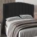 Cabeceira Casal King Cama Box 195cm Glenda Z04 Linho Preto - Mpozenato