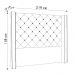 Cabeceira Casal King Cama Box 195cm Louise S06 Linho Dourado - Mpozenato