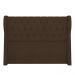 Cabeceira Casal King Cama Box 195cm Malva Z04 Boucle Marrom - Mpozenato
