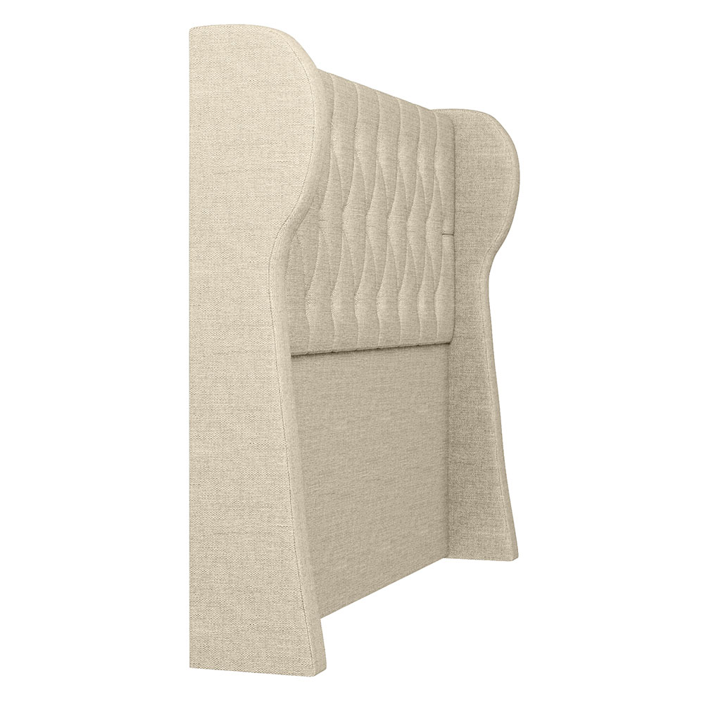 Cabeceira Casal King Cama Box 195cm Malva Z04 Linho Bege - Mpozenato
