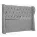 Cabeceira Casal King Cama Box 195cm Malva Z04 Linho Cinza - Mpozenato