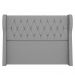 Cabeceira Casal King Cama Box 195cm Malva Z04 Linho Cinza - Mpozenato