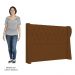 Cabeceira Casal King Cama Box 195cm Malva Z04 Veludo Terracota - Mpozenato