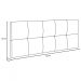 Cabeceira Casal Painel Para Cama Box 140cm Tina I01 Suede Grafite - Mpozenato