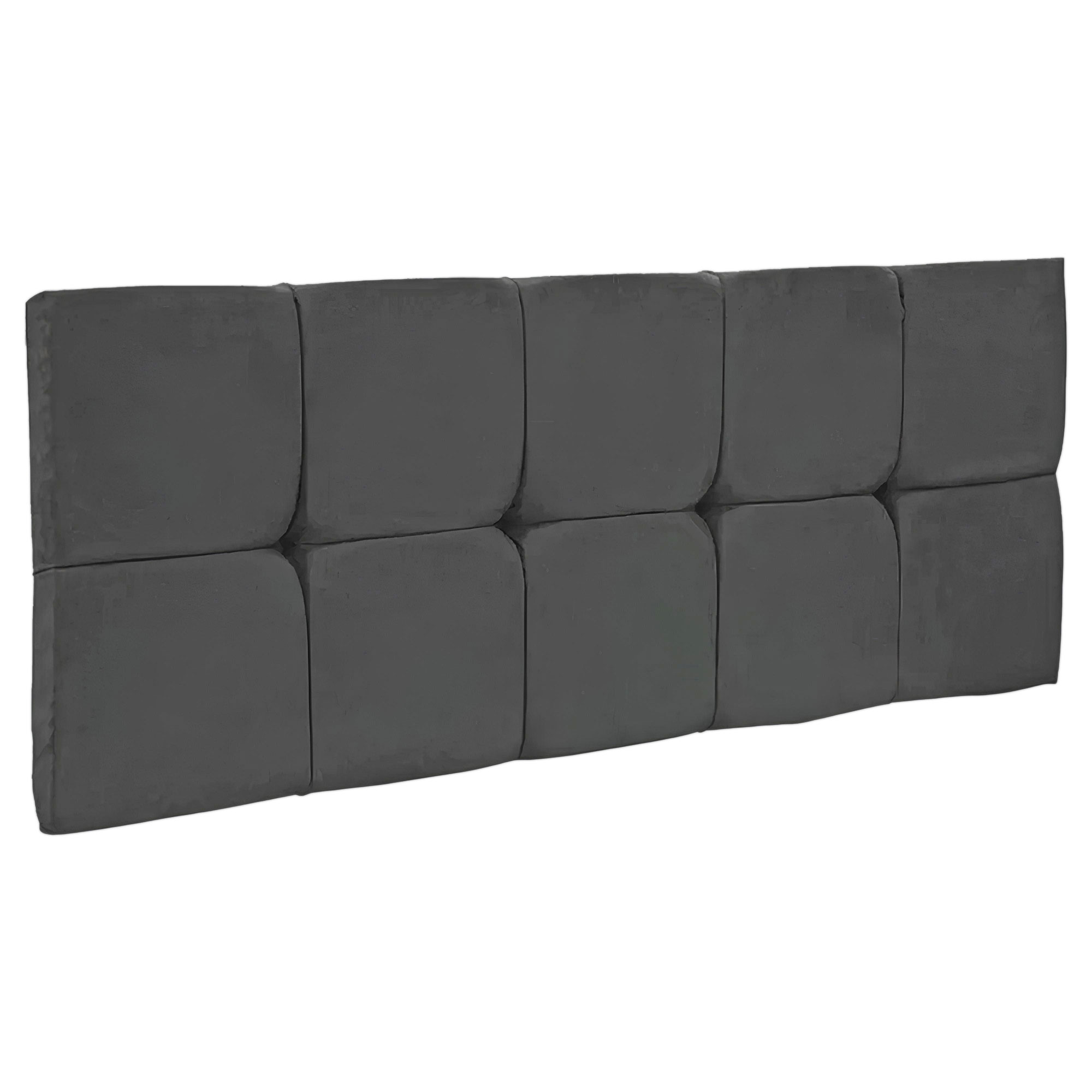 Cabeceira Casal Painel Para Cama Box 140cm Tina I01 Suede Grafite - Mpozenato