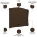 Cabeceira Casal Queen Cama Box 160cm Glenda Z04 Boucle Marrom - Mpozenato