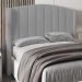Cabeceira Casal Queen Cama Box 160cm Glenda Z04 Veludo Cinza - Mpozenato