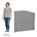 Cabeceira Casal Queen Cama Box 160cm Glenda Z04 Veludo Cinza - Mpozenato
