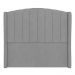 Cabeceira Casal Queen Cama Box 160cm Glenda Z04 Veludo Cinza - Mpozenato