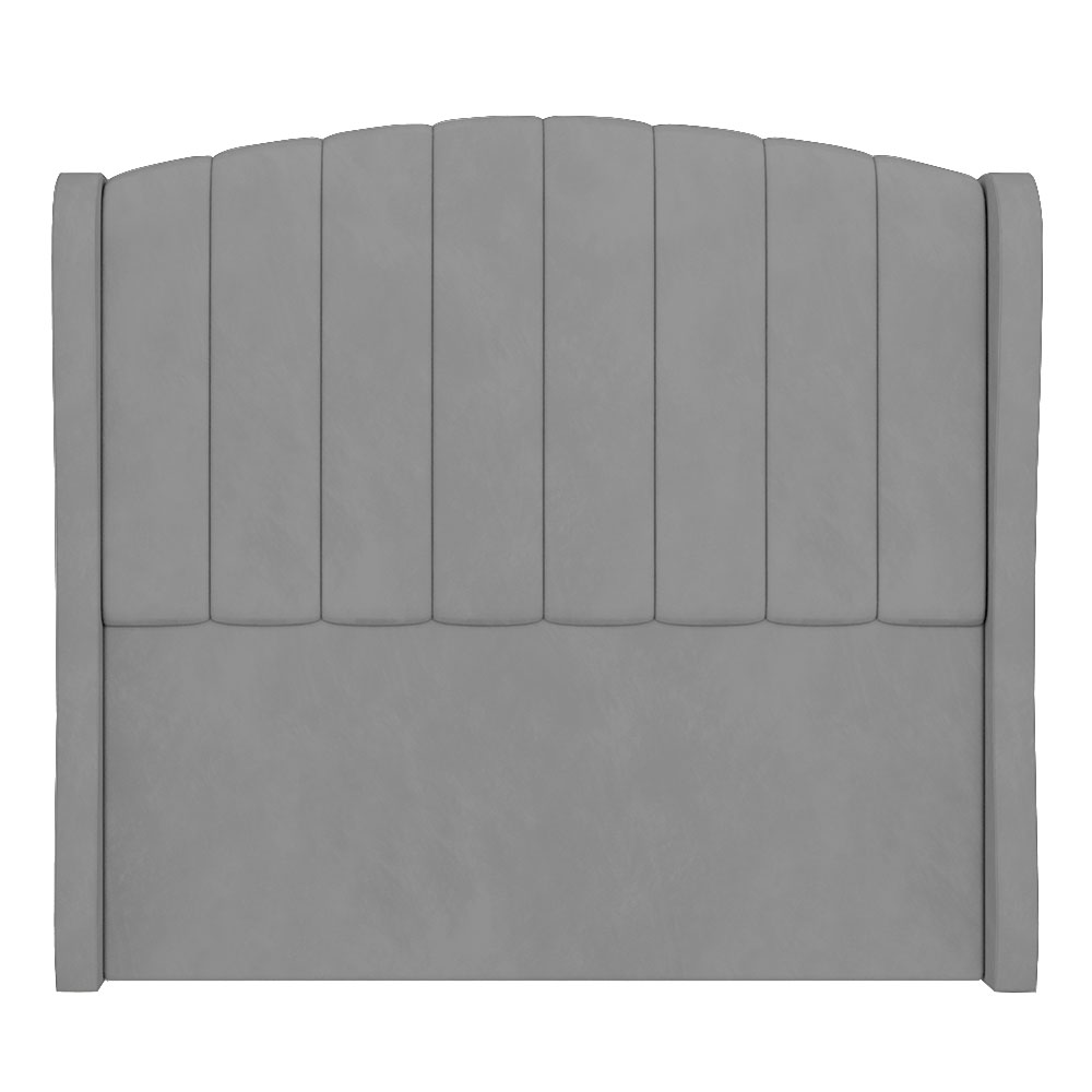 Cabeceira Casal Queen Cama Box 160cm Glenda Z04 Veludo Cinza - Mpozenato