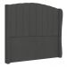 Cabeceira Casal Queen Cama Box 160cm Glenda Z04 Veludo Grafite - Mpozenato
