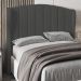 Cabeceira Casal Queen Cama Box 160cm Glenda Z04 Veludo Grafite - Mpozenato