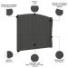 Cabeceira Casal Queen Cama Box 160cm Glenda Z04 Veludo Grafite - Mpozenato