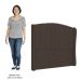 Cabeceira Casal Queen Cama Box 160cm Glenda Z04 Veludo Marrom - Mpozenato