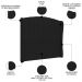 Cabeceira Casal Queen Cama Box 160cm Glenda Z04 Veludo Preto - Mpozenato