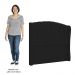 Cabeceira Casal Queen Cama Box 160cm Glenda Z04 Veludo Preto - Mpozenato