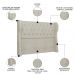Cabeceira Casal Queen Cama Box 160cm Malva Z04 Boucle Bege - Mpozenato