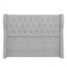 Cabeceira Casal Queen Cama Box 160cm Malva Z04 Boucle Cinza - Mpozenato