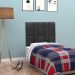 Cabeceira Painel Cama Box Solteiro 90cm Carla Corano D05 Preto - Mpozenato