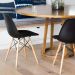 Cadeira Eiffel Charles Eames Preta com Base de Madeira DSW