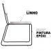 Cadeira Estofada Elis F02 Linho 760 Bege - Mpozenato