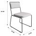 Cadeira Estofada Elis F02 Linho 760 Bege - Mpozenato