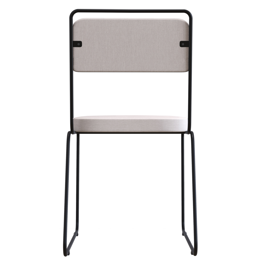Cadeira Estofada Elis F02 Linho 760 Bege - Mpozenato